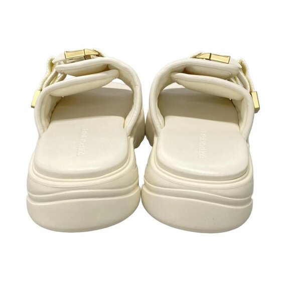 BOTTEGA VENETA - Cream Chemical Fiber Rubber Men's Sandals 492-080425 - Picture 6 of 13